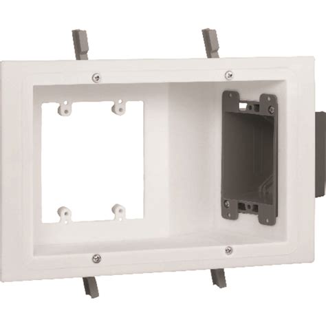 carlon 6.75 in. rectangle electrical box white plastic 3 gang|Carlon 6.75 In. Rectangle Electrical Box White Plastic 3 Gang.